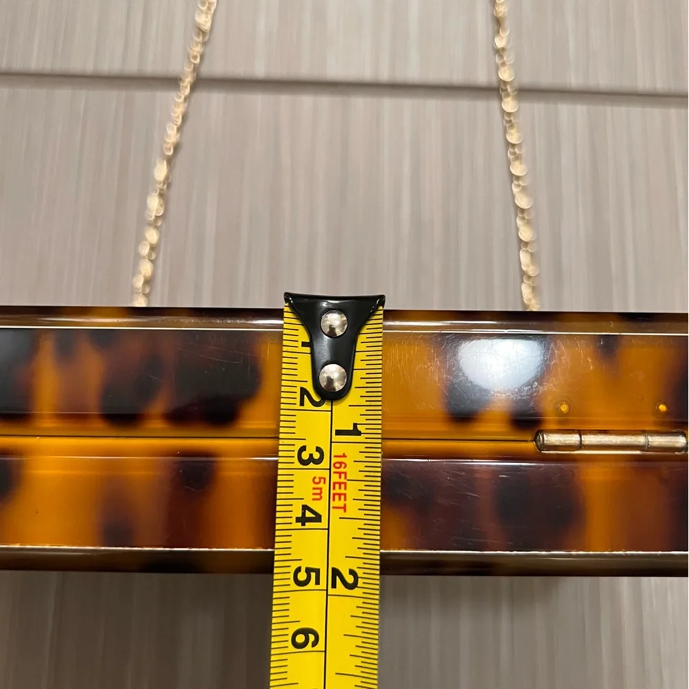 Tortoise Shell Box Clutch/Shoulder Bag crossbody boutique Sea Life - Picture 7 of 10